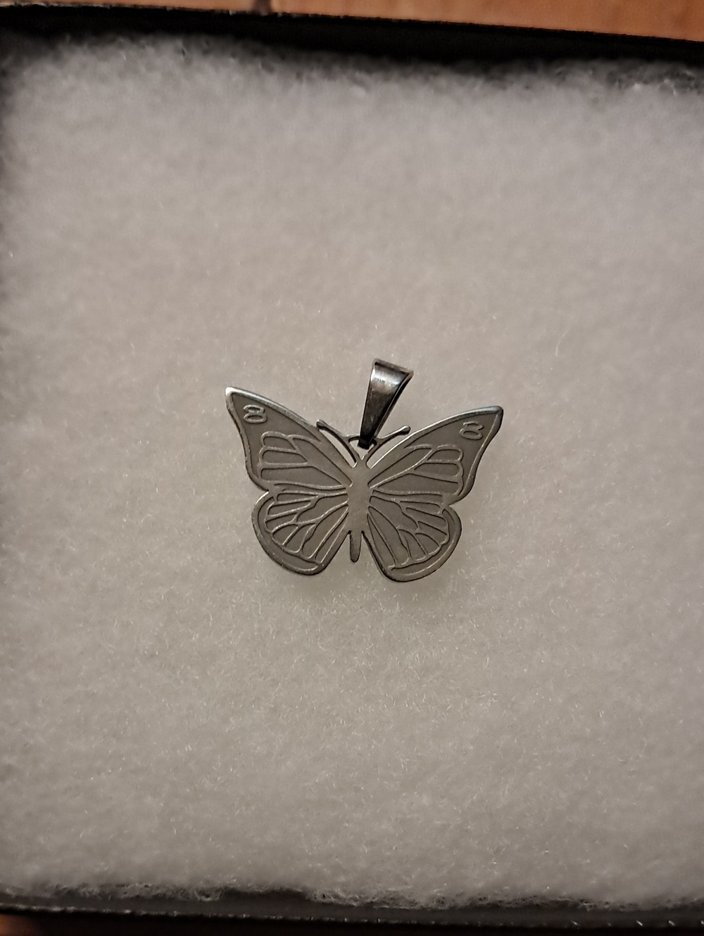 Sterling Silver Butterfly Pendant Necklace - Silver Butterfly Charm With Saying